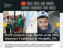 Tablet Screenshot of mtinnocenceproject.org